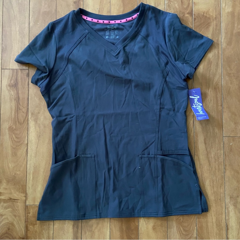 HeartSoul Women’s Size Small Gray Scrub Top